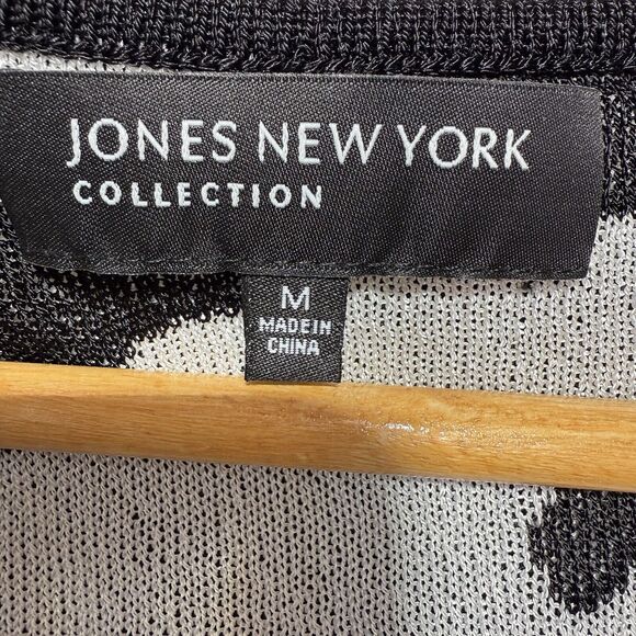 Jones New York Collection Sweater Women’s Size Zebra Print Sequin Tank NWT - Picture 3 of 6
